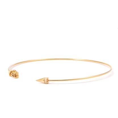 GARGANTILLA 3MM DRAGON, TACHUELA Y ASTA