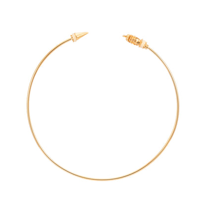 GARGANTILLA 3MM DRAGON, TACHUELA Y ASTA