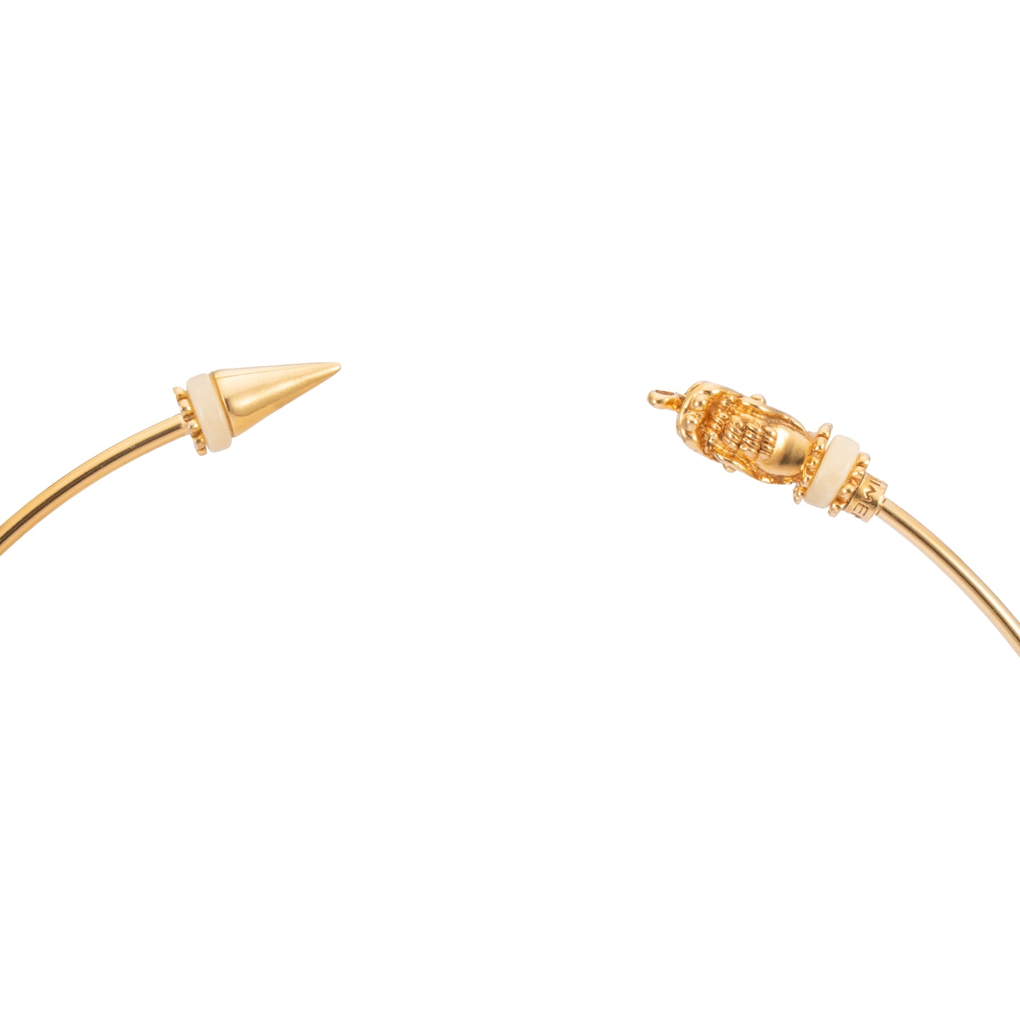 GARGANTILLA 3MM DRAGON, TACHUELA Y ASTA