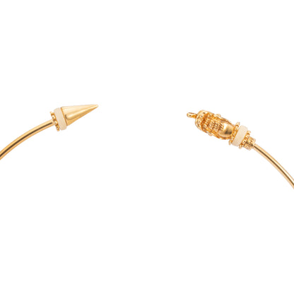 GARGANTILLA 3MM DRAGON, TACHUELA Y ASTA