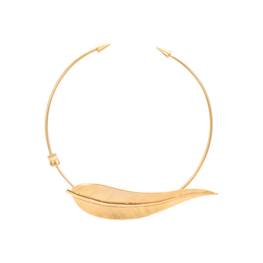 GARGANTILLA 3MM PLUMA G Y ASTA