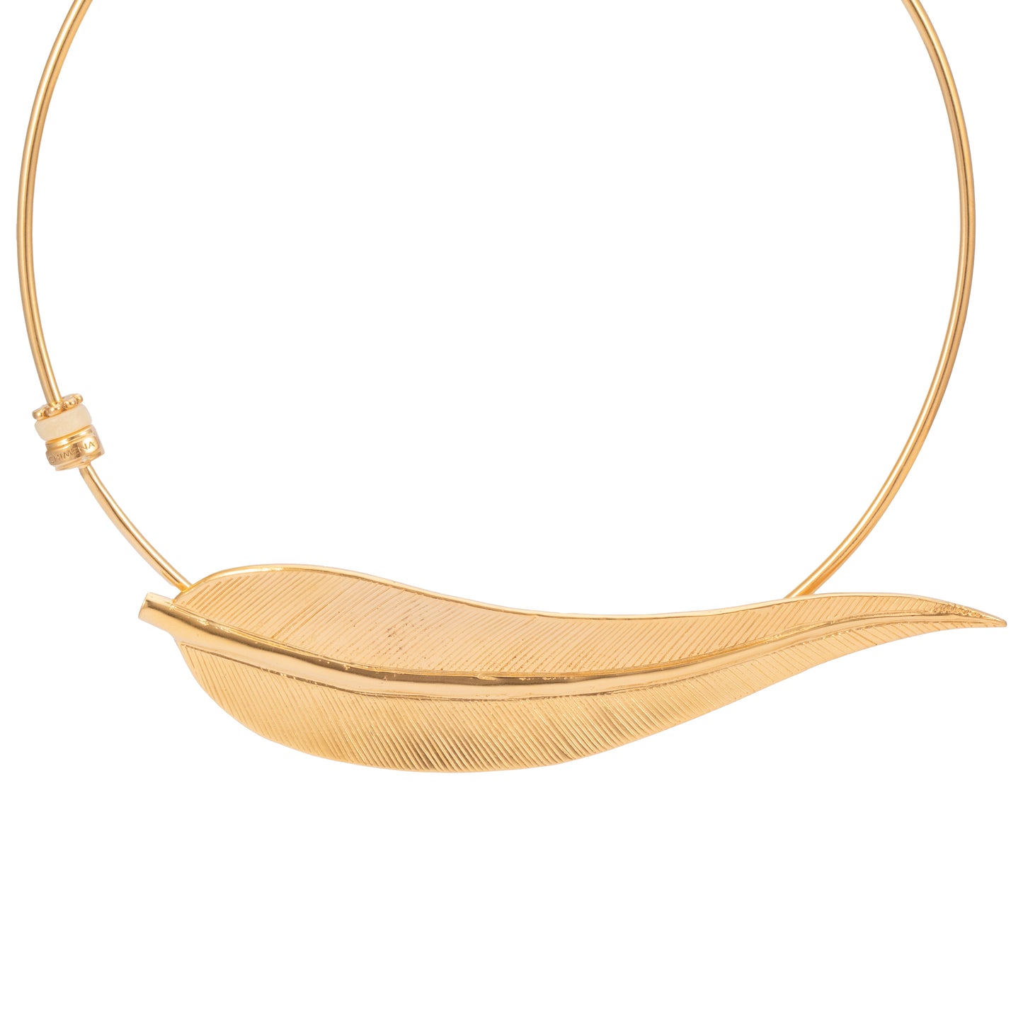 GARGANTILLA 3MM PLUMA G Y ASTA