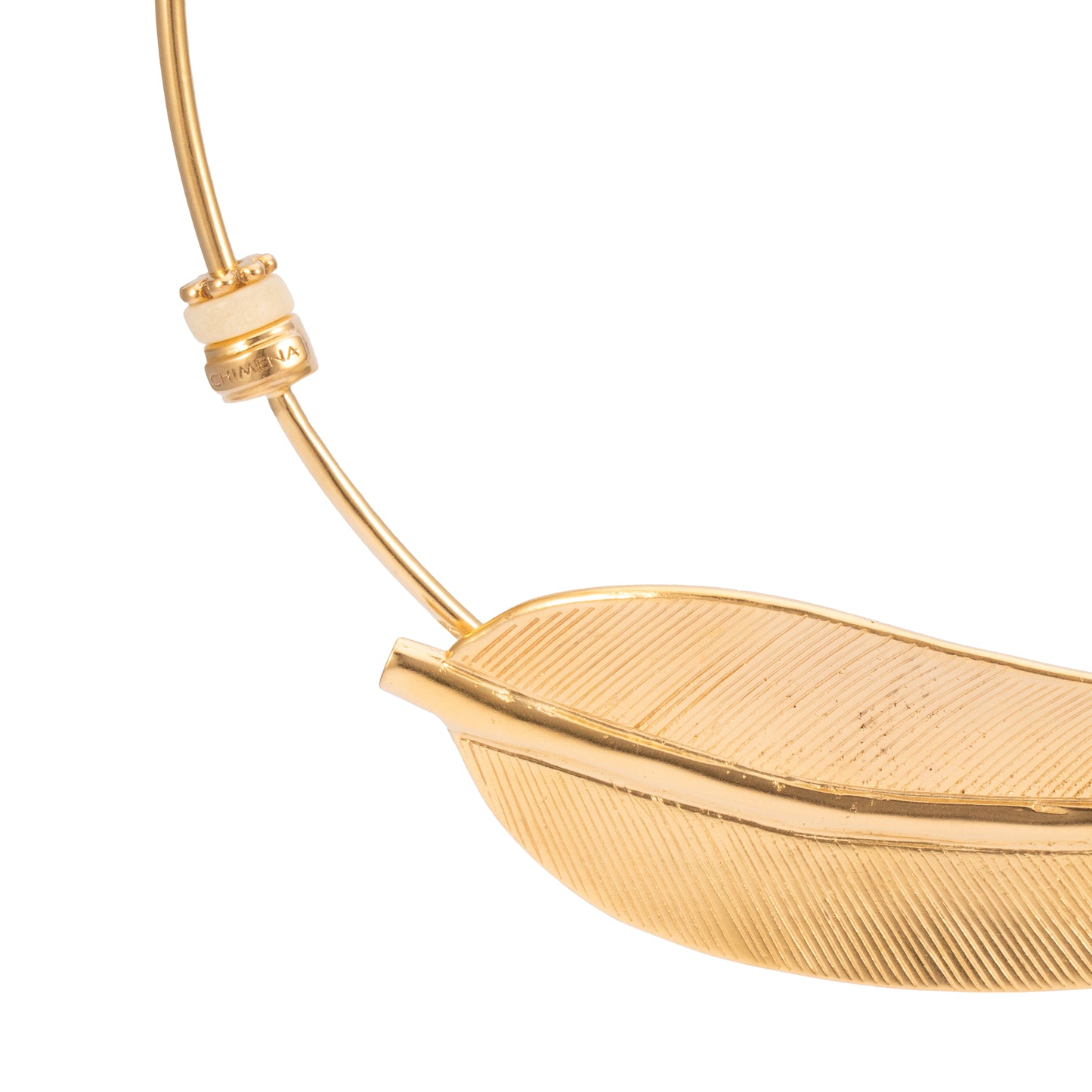 GARGANTILLA 3MM PLUMA G Y ASTA