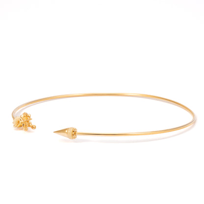 GARGANTILLA 3MM TIGRE, TACHUELA Y ASTA