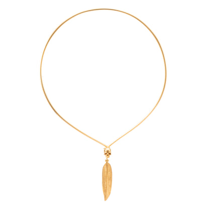 GARGANTILLA CALAVERA PLUMA GRANDE