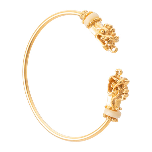 PULSERA 3MM 2 DRAGONES Y ASTA