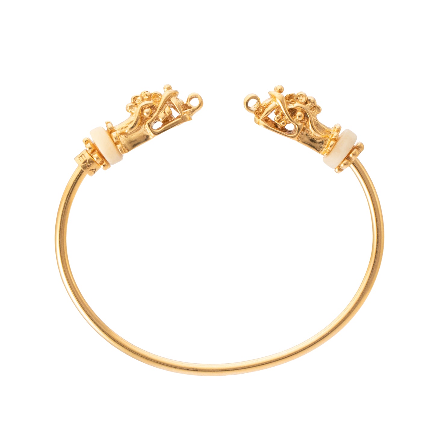 PULSERA 3MM 2 DRAGONES Y ASTA