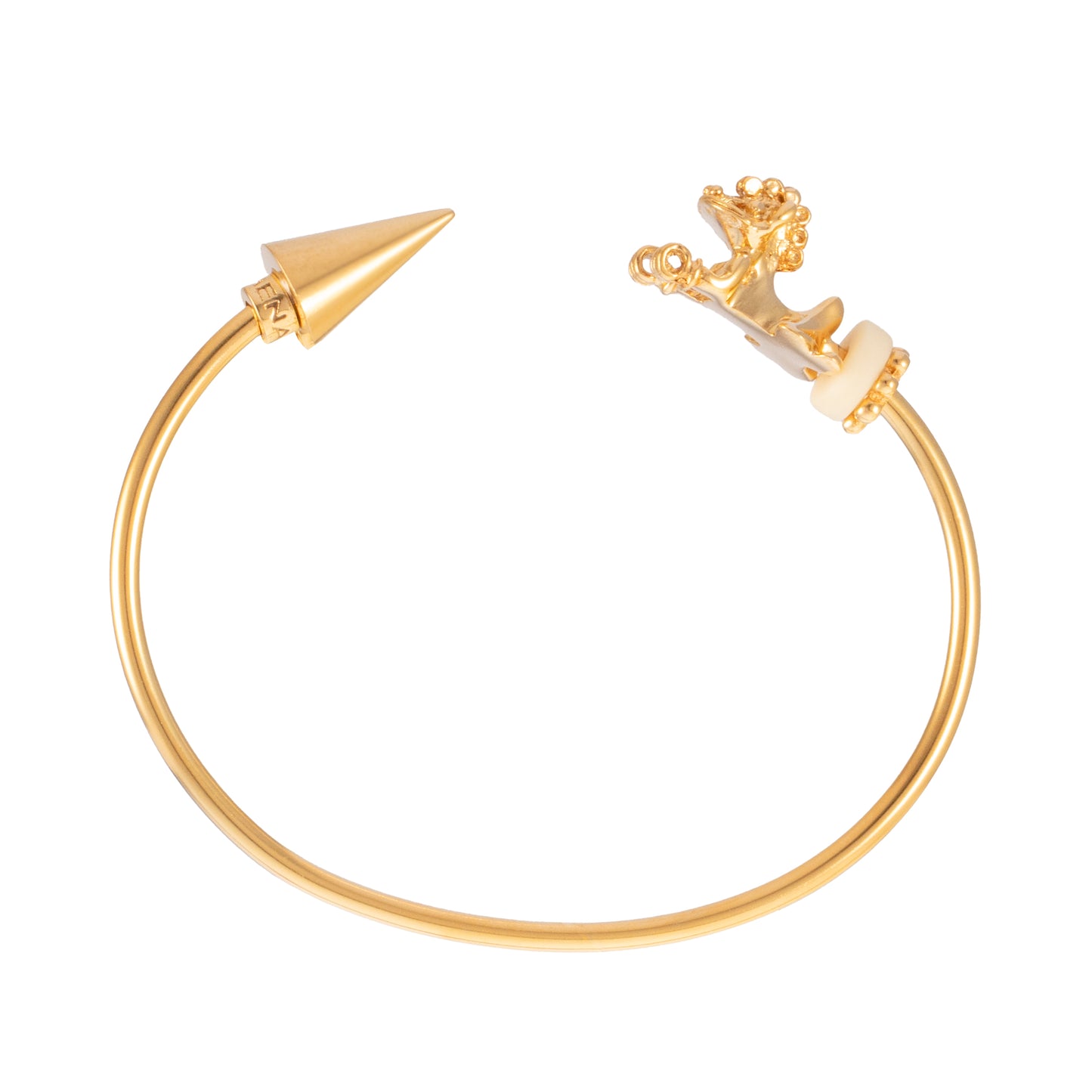 PULSERA 3MM TIGRE, TACHUELA Y ASTA