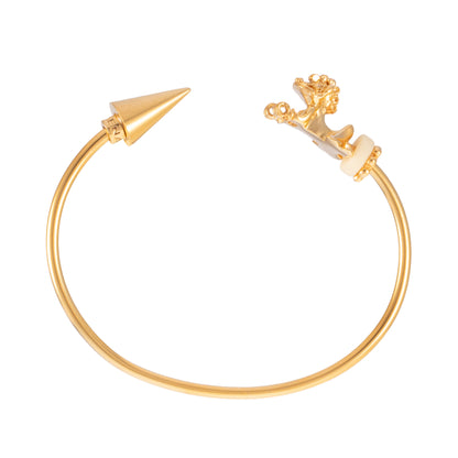 PULSERA 3MM TIGRE, TACHUELA Y ASTA